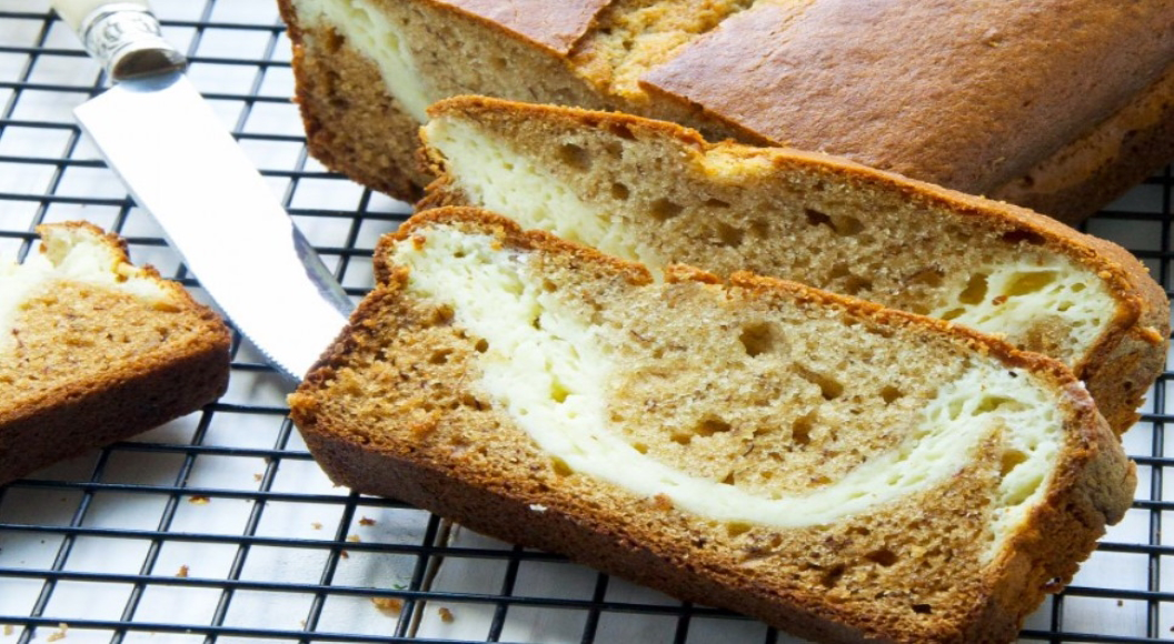 Banana Bread with a Cream Cheese Twist